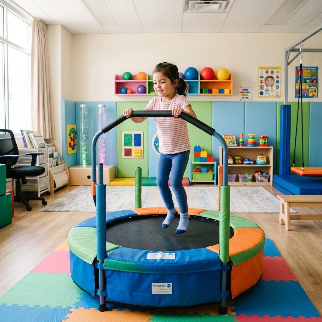 Sensory trampoline exercises